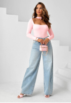 Body z chokerem Dreamy Day żółte