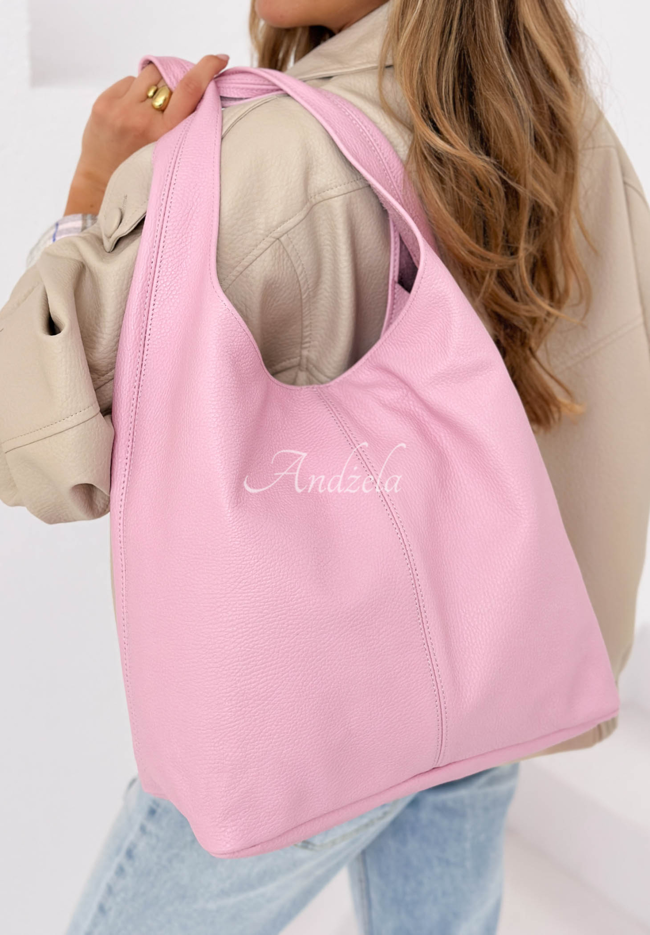 Justice Pink Leather Handbag