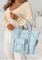 Skórzana torebka Georgina pudrowy róż