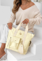 Skórzana torebka Georgina pudrowy róż