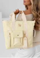 Skórzana torebka Georgina pudrowy róż