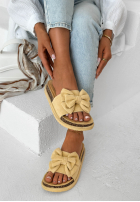 Klapki z kokardką Ismeralda czarne