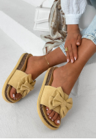 Klapki z kokardką Ismeralda czarne