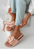 Klapki z kokardką Ismeralda czarne