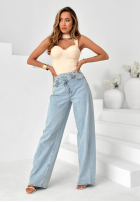 Top z paskiem Don’t Be Late ecru