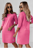 Dress Tunic z kieszeniami Stay Real in fuchsia