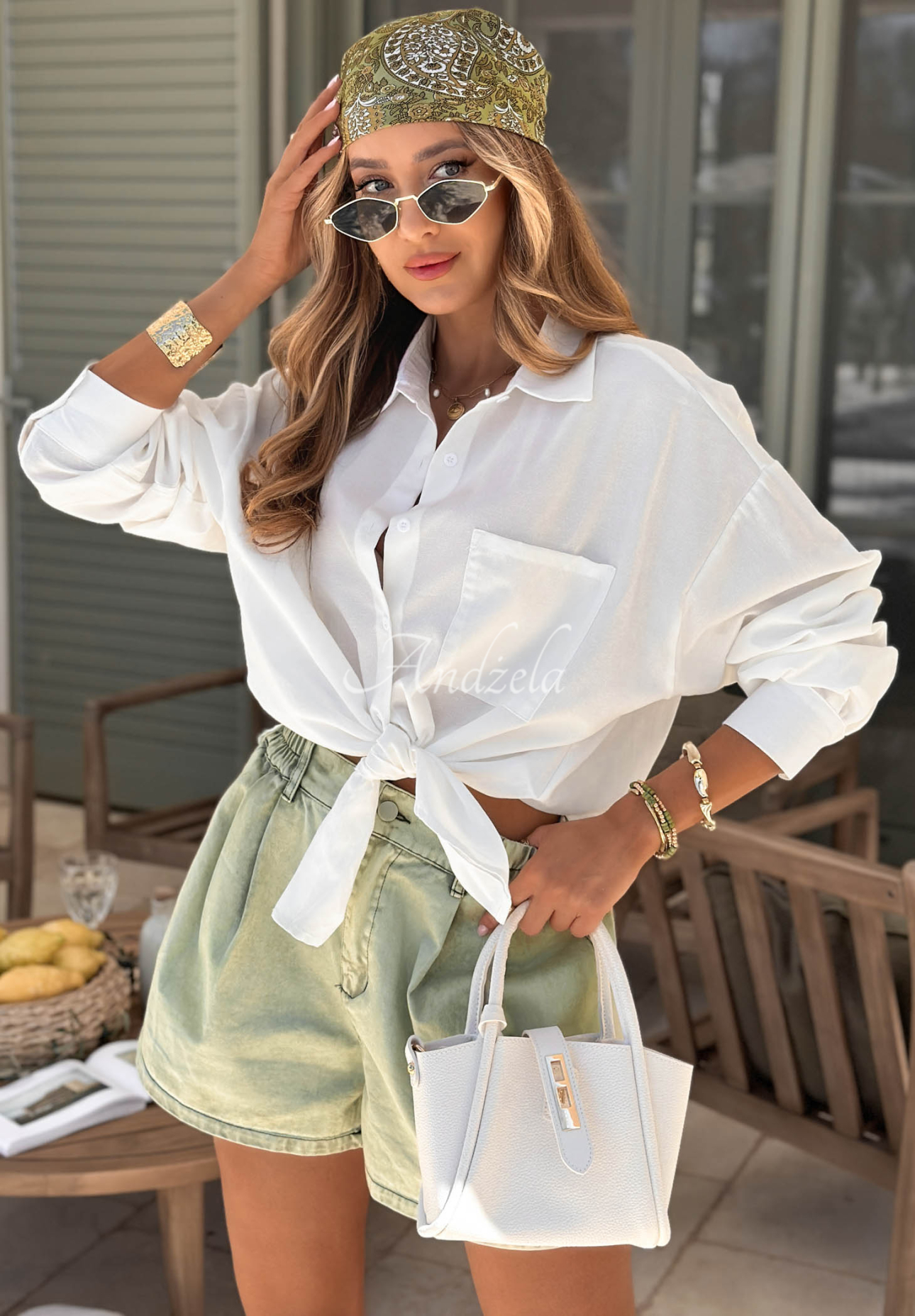 Sunny Life White Oversized Cotton Shirt