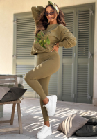 Komplet bluza i legginsy Viva Oliva pistacjowy