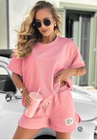 Komplet T-shirt i krótkie spodenki Sporty Summer ecru