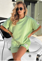 Komplet T-shirt i krótkie spodenki Sporty Summer ecru