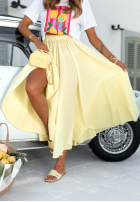 Spódnica maxi ombre Anessia biało-różowa