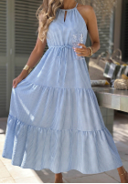 Zwiewna sukienka na ramiączkach w kratę Summer Sorbet żółta