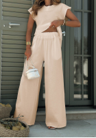 Komplet bluzka i spodnie Glow Mood ecru