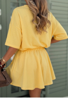 Komplet dresowy T-shirt i krótkie spodenki Willy żółty