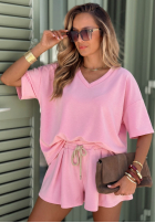 Komplet dresowy T-shirt i krótkie spodenki Willy żółty