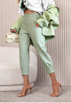 Materiałowe spodnie Laura czarne