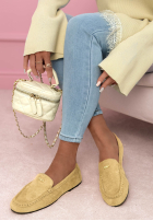 Zamszowe mokasyny Smile Of Light beżowe