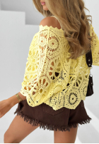 Koronkowa bluzka Dreamy Lace błękitna