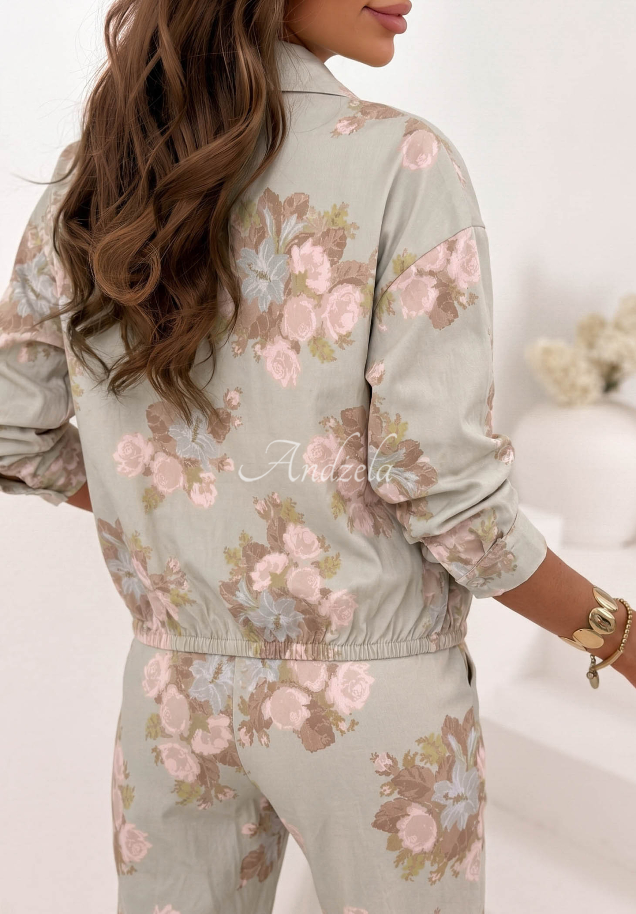 Sunny Blossom Beige Floral Jacket