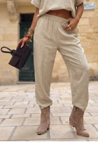 Bluzka oversize z kieszeniami Bright Breeze beżowa