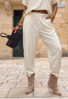 Bluzka oversize z kieszeniami Bright Breeze beżowa
