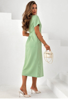 Sukienka maxi z wiązaniem Stay With You camelowa