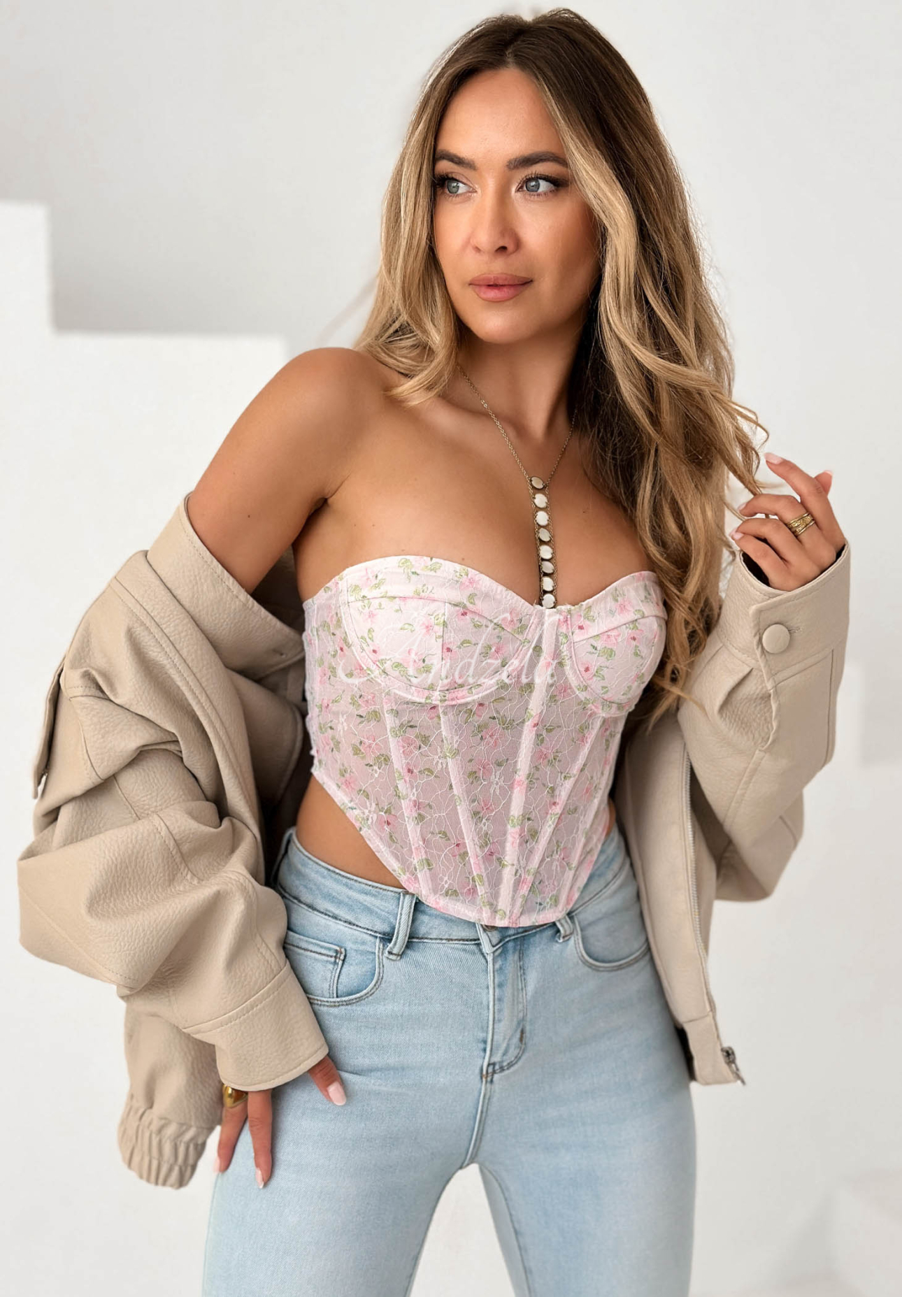 Sweet Me Powder Pink Corset Top