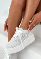 Koronkowe trampki Bianco białe