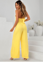 Długi kombinezon wide leg Sun Aura biały