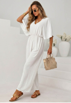 Sukienka maxi w panterkę Wild Jungle beżowa