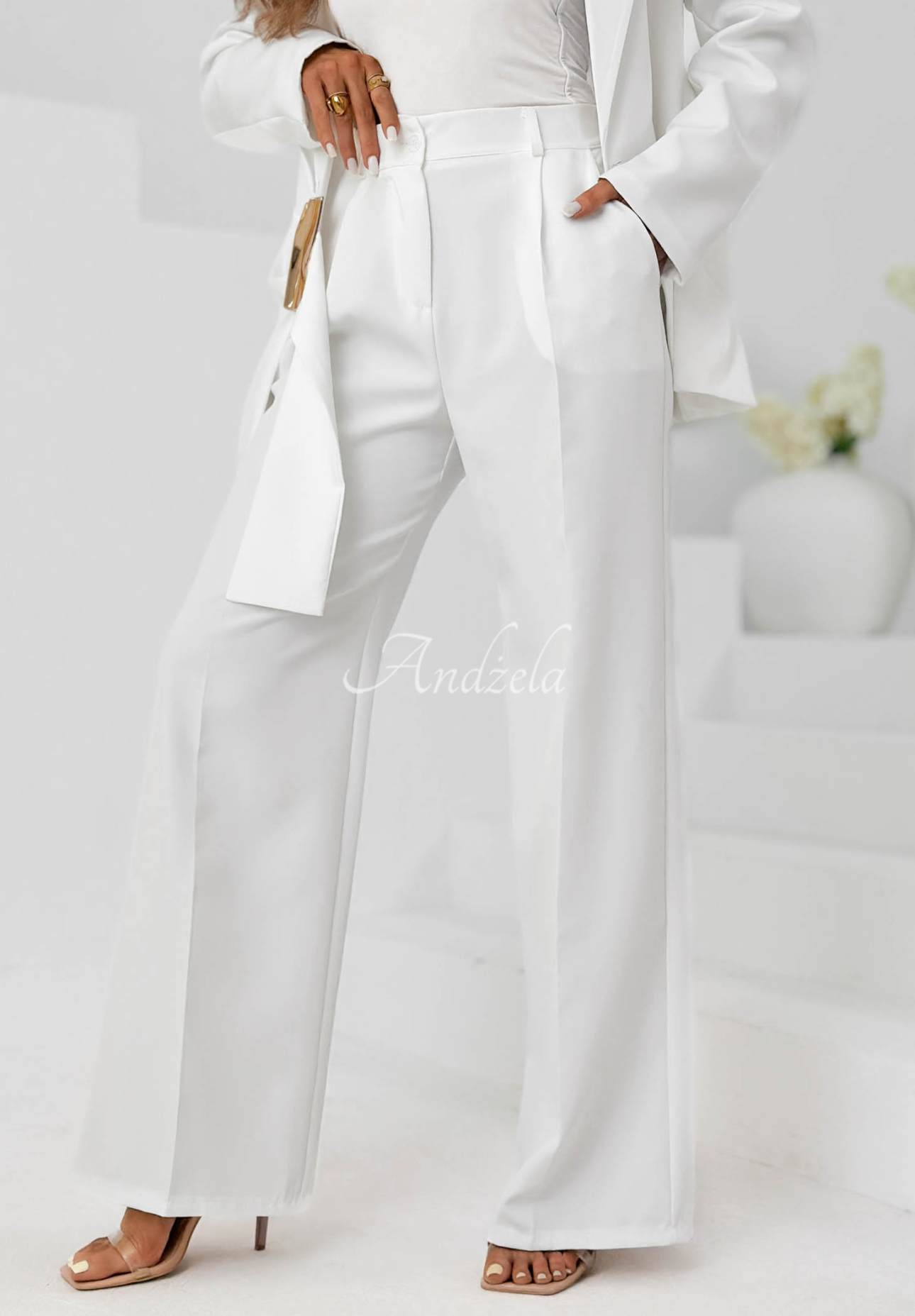 Elegancki garnitur damski Sunset Atelier ecru