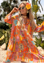 Wzorzysta Dress Magnala Sierra in orange