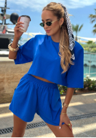 Bawełniany T-shirt z poduszkami Orange Riviera pomarańczowy