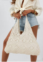 Ażurowy top boho Moana beżowy