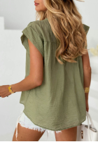 Lekka koszula z falbankami Sweet Solstice khaki