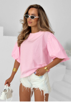 Bluzka z bufkami Sweet Summer granatowa