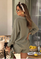 Muślinowa Shirt Elisabetta olive green