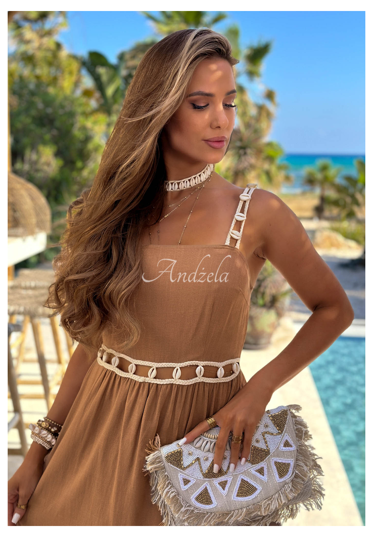 gold formal dress women ZAPAKA Women Sparkly Prom Dress Ruched Spaghetti Straps Beaded Metallic Evening Dress With Slit, Golden / US2
