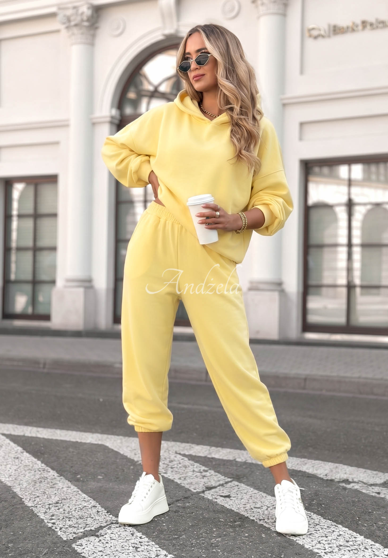 Viscose tracksuit set, butter yellow, Remember About You
