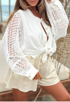 Ażurowa koszula boho Costarican ecru