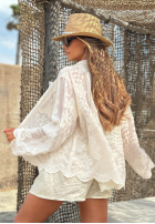 Haftowana koszula boho Sandy Kiss ecru