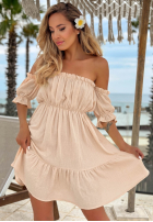 Muślinowa sukienka hiszpanka Sunset Touch żółta