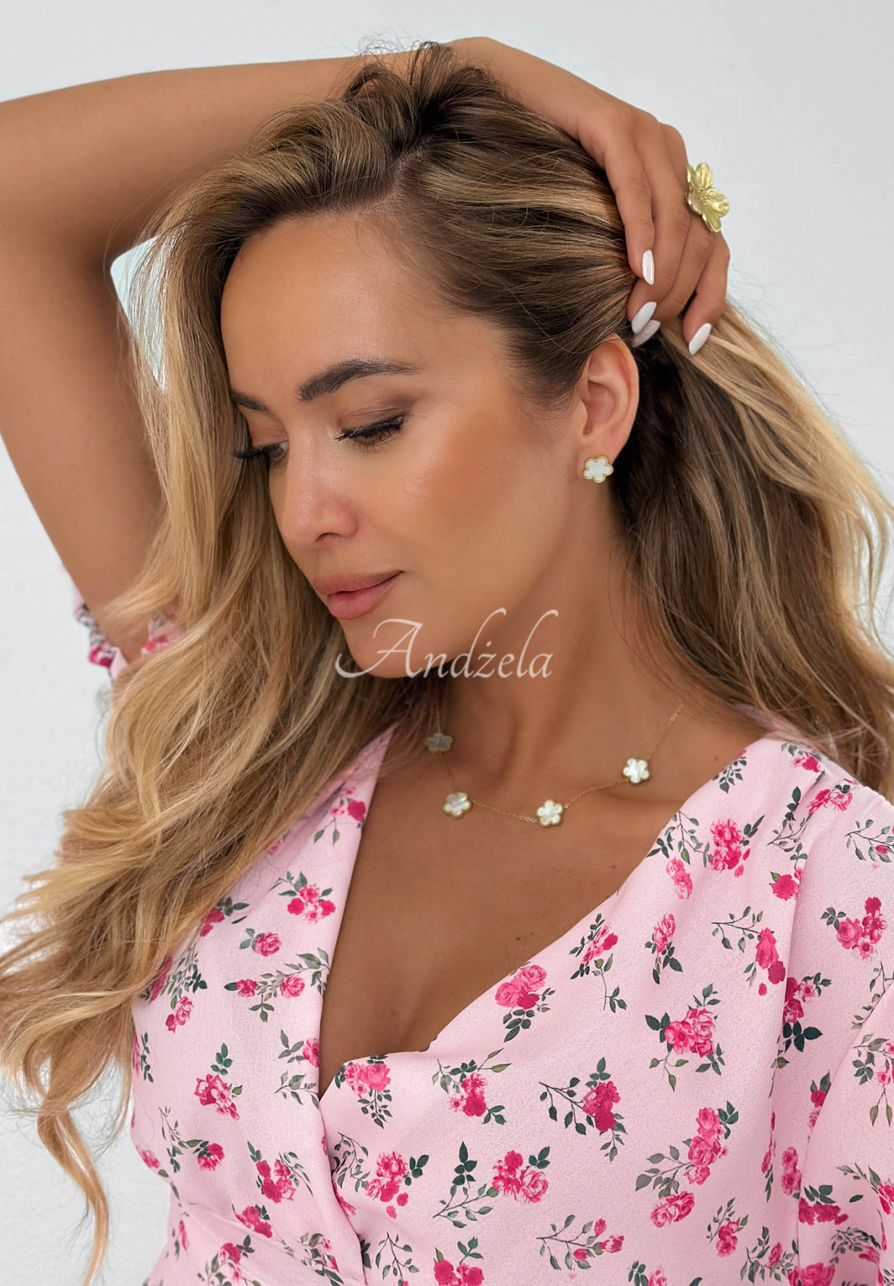 Alhambra Gold and White Clover Earrings