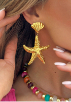 Kolczyki z rozgwiazdą Ocean Star złote