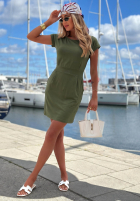 Sukienka mini Sun Days khaki