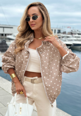 Lekka Jacket w Spots Dotty Mood Mocha