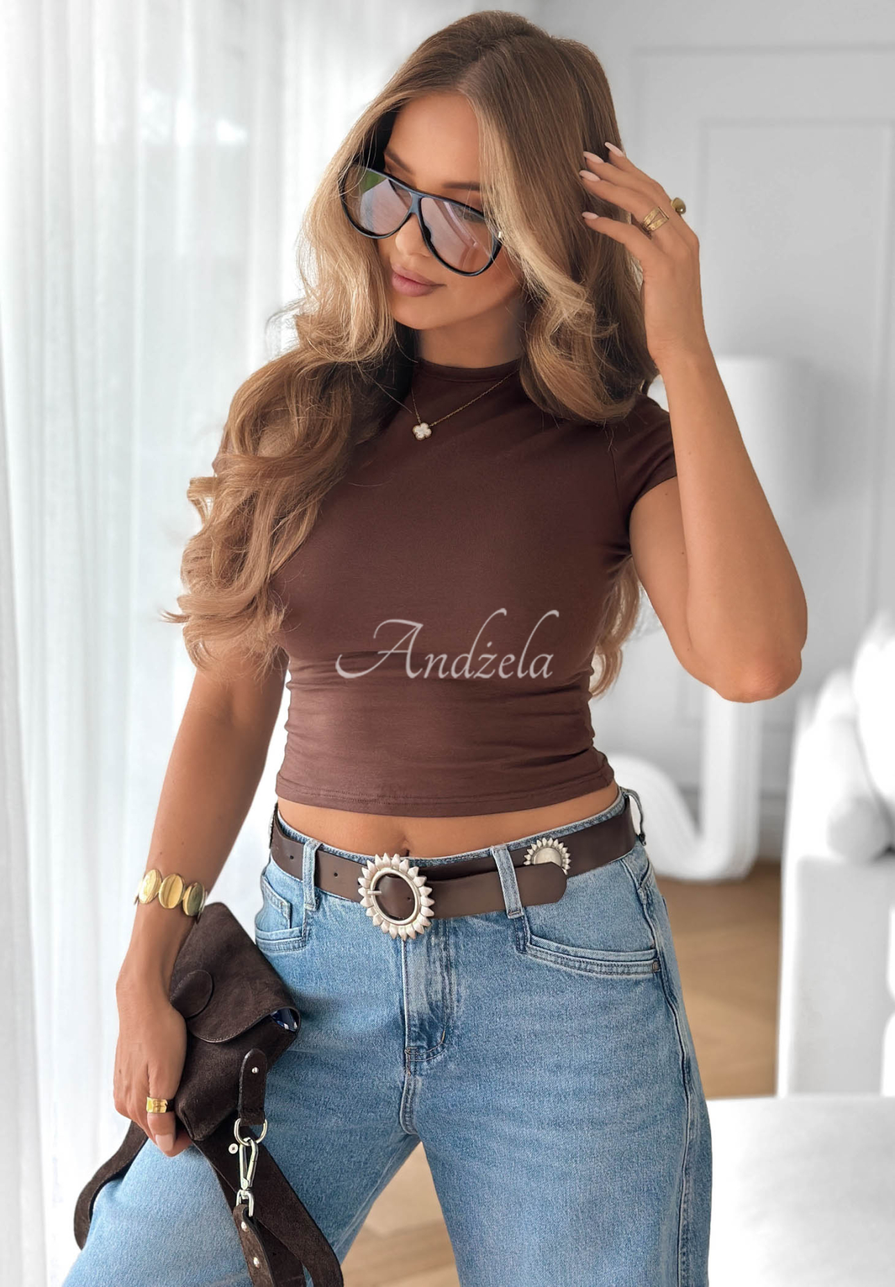 Be Ready Chocolate-Colored Cotton T-Shirt