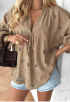 Haftowana bluzka boho Beach Wish ecru