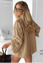 Haftowana bluzka boho Beach Wish ecru