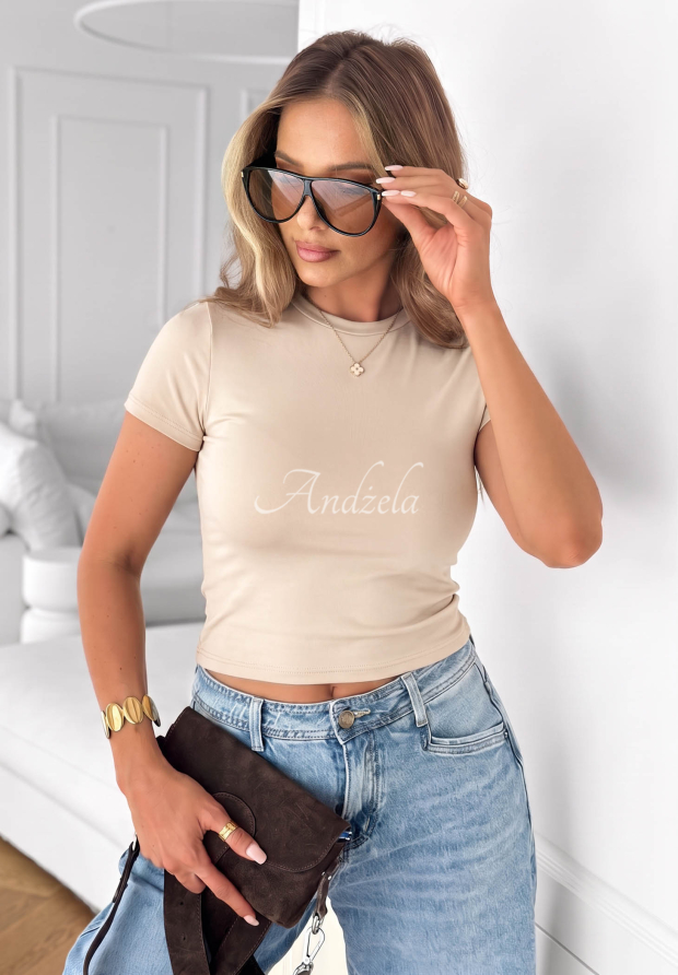 Be Ready Beige Cotton T-Shirt